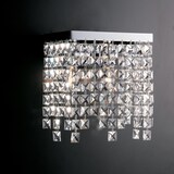 thumbnail of Applique Classica Penelope Metallo Cromo E Cristallo 2 Luci E14
