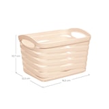 thumbnail of Kit 3 Middelgrote Rechthoekige Manden 1.5 Liter Beige 7house