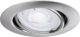 thumbnail of Paulmann Einbauleuchte Base Basisset schwenkbar  rund 90mm 20° GU10 max. 10W  230V dimmbar  Eisen gebürstet 93399