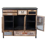 thumbnail of Apotheker-Schrank HWC-A43, Kommode, Tanne Holz massiv Vintage Shabby-Look 100x110x32cm