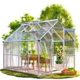 thumbnail of GARDEBRUK® Gewächshaus Aluminium 4,8m² mit Fundament 250x190cm inkl. 2 Dachfenster