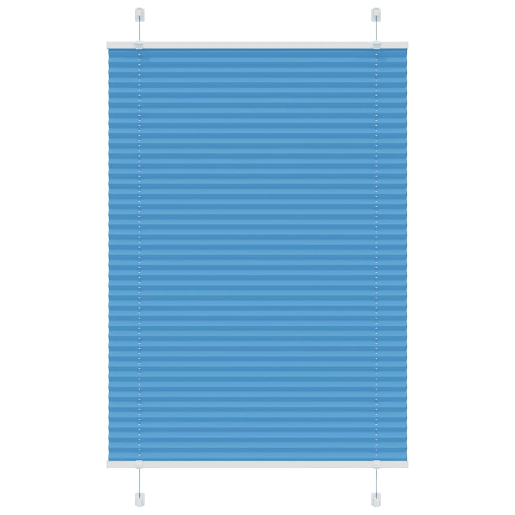 vidaXL Plissee Blau 85x150 cm Stoffbreite 84,4 cm Polyester