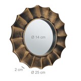 thumbnail of Relaxdays Spiegel 3er Set, runde Zierspiegel, Ø 25 cm, Wohnzimmer, Schlafzimmer, Flur, Dekospiegel, Kunststoff, gold