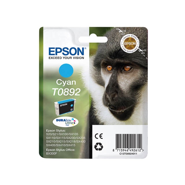 Tinten EPSON C13T08924011 EPSON BX300F TINTE CYAN