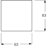 thumbnail of FUTURE LINEAR Wippe einteilig, Schalter/Taster, aluminium-silber, matt, ohne ISO Aufdruck