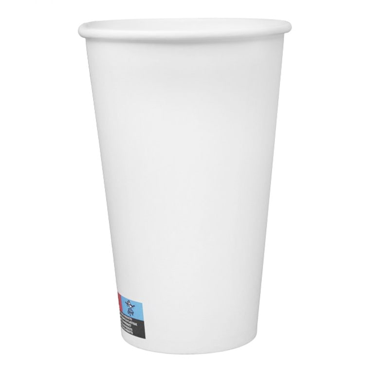 MONOUSO - Copo de Cartão Branco 16Oz/500ml Ø9,0cm (500 Uds)