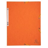 thumbnail of Exacompta  Cod. 55504E - Cartella 3 lembi con elastici in cartoncino lustré 400 g/mq - 24x32cm arancione  - Confezione da  25 pz.