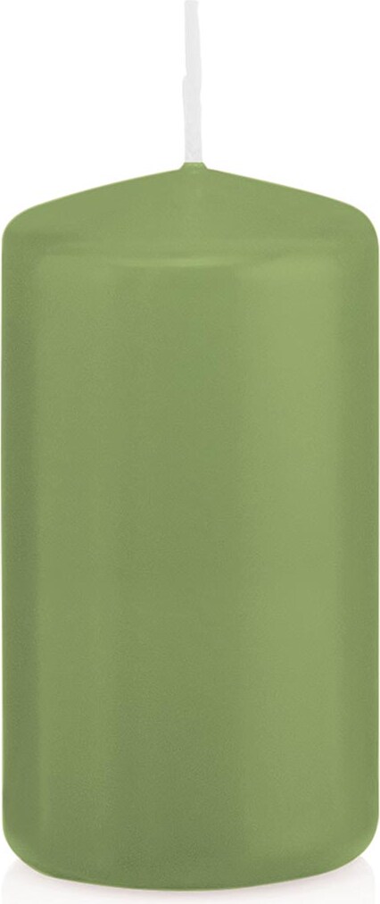 Stumpenkerzen Pastell Grün Aloe Vera Ø 98 x 200 mm, 6 Stück