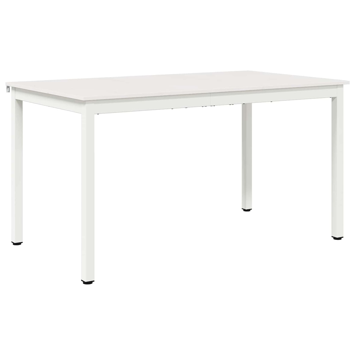 vidaXL Esstisch Weiß 140 x 80 x 75 cm Massives Kiefernholz