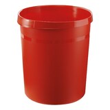 thumbnail of PROREGAL Klassischer runder Papierkorb aus Kunststoff | 18 Liter, HxØ 35x31,2cm | Rot