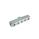 thumbnail of Multiconector 4 tomas 2p + t 16 a 250 v con interruptor luminoso, blanco (retractilado)