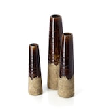 thumbnail of Bazar Bizar Vase en grès cérame 12.5x12.5x49 cm marron béton