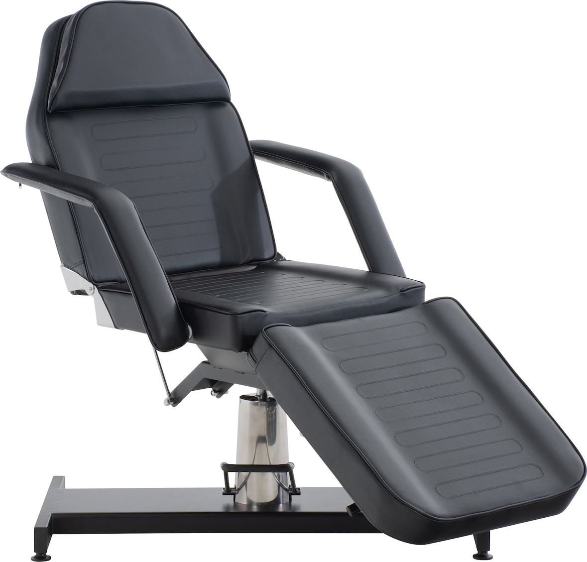 Kosmetikliege REGEN Hydraulisch 64x185x125cm, Kunstleder, Schwarz Massageliege Tattooliege