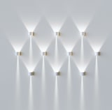 thumbnail of Lek SQ Quadratische LED Wandleuchte, 6,8W, Abstrahlwinkel 0-120°, 2700K, Mattschwarz, IP54, Innen- & Außenbereich, Qualität von Beneito & Faure