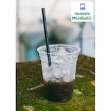 thumbnail of 500 MEHRWEG Jumbo Trinkhalme Plastik schwarz  240*8 mm