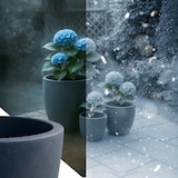 thumbnail of 3er Set Pflanzkübel rund 1 anthrazit