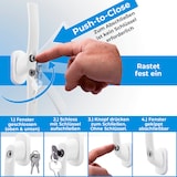 thumbnail of Abschließbare Fenstergriffe 8 Stück Aluminium Terrassentür Griff Balkontürgriff Fenstergriffe weiß