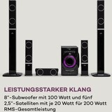 thumbnail of Areal 825 5.1 Lautsprechersystem 200 W RMS BT USB SD AUX Fernbedienung Schwarz