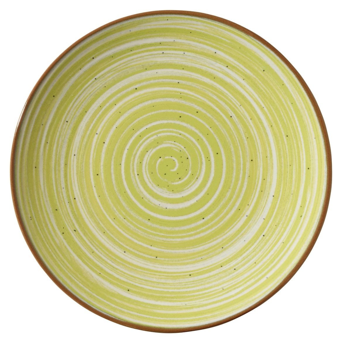 METRO Professional Plato para postres Madleen, cerámica de gres, Ø 20 cm, verde, 6 unidades