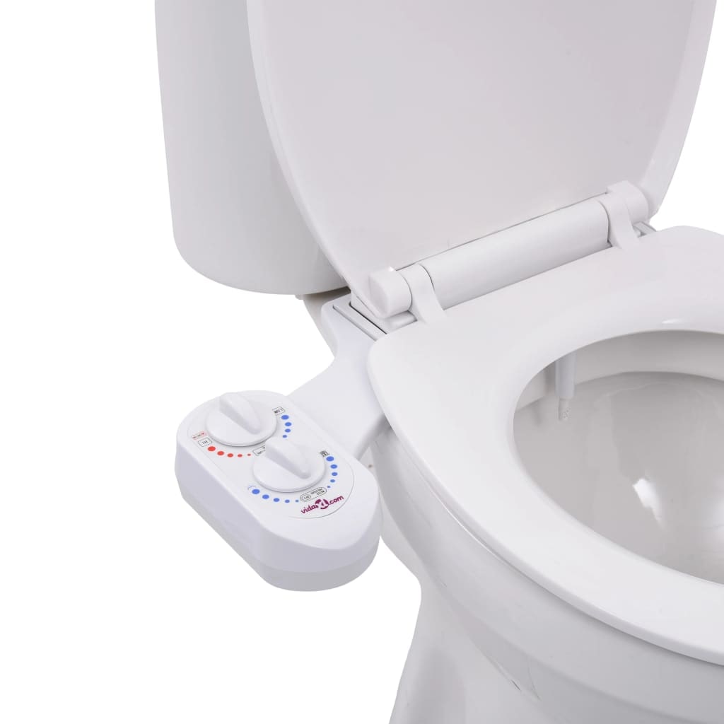 vidaXL Bidetaansluiting voor toiletbril warm/koud water enkel mondstuk