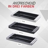 thumbnail of bümö Schreibtisch Organizer Schublade aus Metall in schwarz mit Schreibwareneinsatz - Unterbau Ablage einfach unter dem Tisch montierbar,