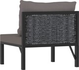 thumbnail of vidaXL Sofa-Mittelelement mit Kissen Poly Rattan Anthrazit