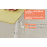 thumbnail of Schreibtisch höhenverstellbar 90x100x60 cm Holz mit Handkurbel, Metallgestell, kompakt für Homeoffice und Arbeitszimmer