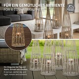thumbnail of ECD Germany Bambus Laterne, Windlicht H:132cm Gartenlaterne mit LED-Lichterkette & Glaseinsatz, Bambuslaterne, Kerzenhalter Innen/Außen, Deko Laterne