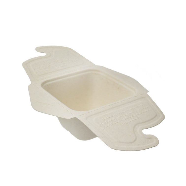 MONOUSO - Embalagem Box to Go Cana-de-Açúcar 13x13x7cm 500ml. (150 Uds)