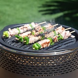 thumbnail of Barbacoa sin humo redonda negra 2 en 1 sobremesa Ø34 cm Aktive