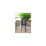 thumbnail of Securit® Wandtafel "Universal" – Schwarz lackierte Holzoberfläche – Montageset inklusive – 60x80cm