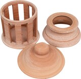 thumbnail of Biscottini Lanterna decorativa per esterno 26x26x45 cm - Lanterna portacandele da giardino - Lanterna in terracotta da terra Made in Italy