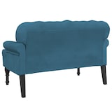 thumbnail of vidaXL Sitzbank mit Rückenlehne Blau 119,5x64,5x75 cm Samt