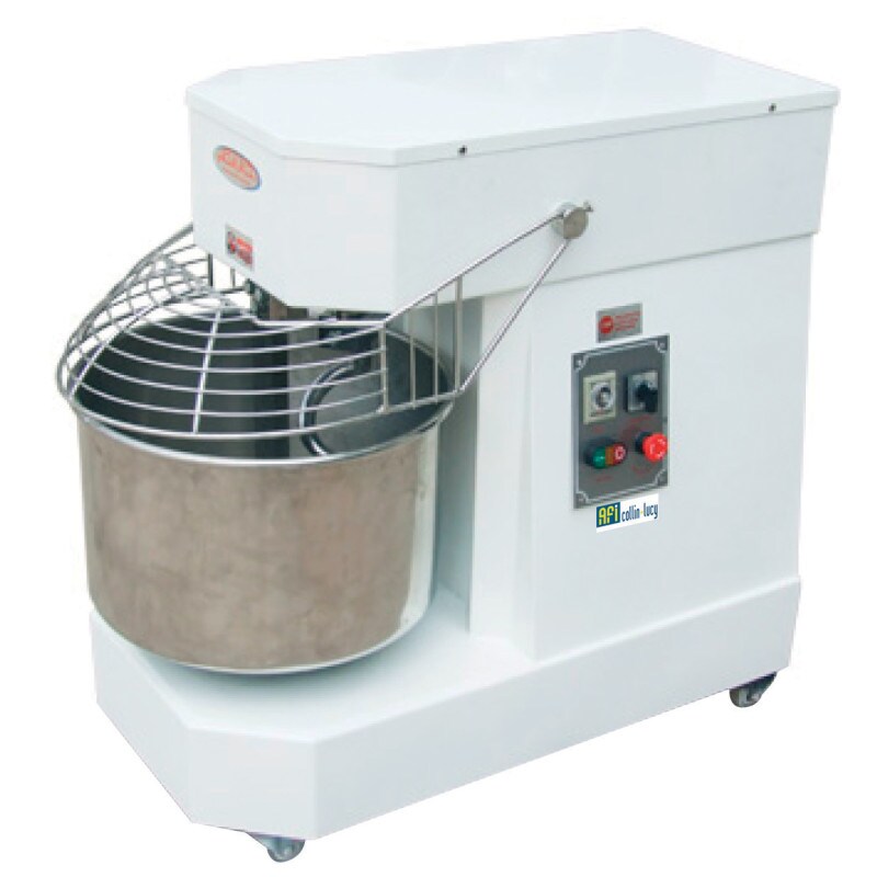 Pétrin pizzas - tête et bol fixes - 10 l - 2 vitesses - 400 v - AFI COLLIN-LUCY