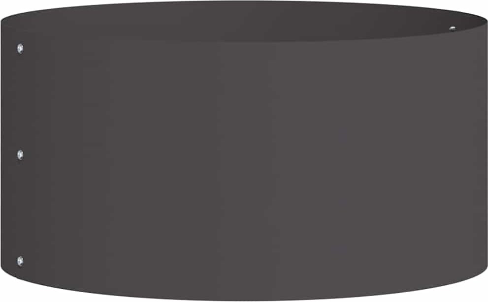 vidaXL Gartenblumentopf Schwarz 40 x 40 x 20 cm Stahl