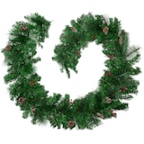 thumbnail of tectake Coroa de natal verde com pinhas de abeto 2,7m  Vermelho/Verde