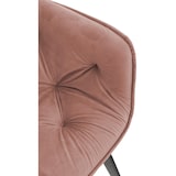 thumbnail of Set de 2 Sillas de comedor Tanna en terciopelo Rosa