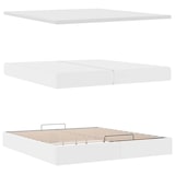 thumbnail of vidaXL Ottoman-Bett mit Matratzen & LEDs Weiß 200x200 cm Kunstleder
