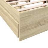 thumbnail of vidaXL Bettgestell mit Schubladen Sonoma-Eiche 135x190cm Holzwerkstoff