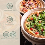 thumbnail of Honest Pack Pizzakarton aus Zuckerrohr 33x3 cm 150 Stück, 100% biologisch abbaubare, kompostierbare Pizzaschachtel, Keine Faltung, platzsparend