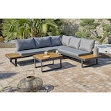 thumbnail of Salon de jardin 5 places bois d'acacia et aluminium gris anthracite  - MIYAKO