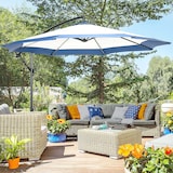 thumbnail of Outsunny Ombrellone da Giardino 3x2 m a Braccio con Base a Croce Blu