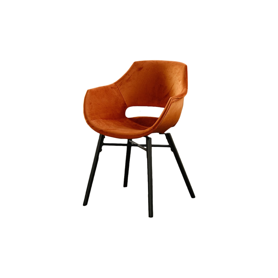KAWOLA Stuhl ZAJA Esszimmerstuhl Velvet cognac