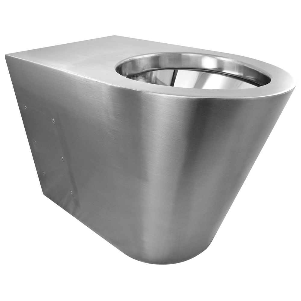 WC acero inoxidable salida vertical