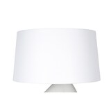thumbnail of SalesFever Lampe de table | Cadre céramique / abat-jour lin | L 30 x P 16 x H 69 cm | Bleu – Blanc