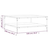 thumbnail of Table basse chêne sonoma 100x100x40 cm bois d'ingénierie Modèle Atlas Office Prime