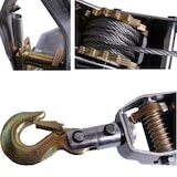 thumbnail of Handseilzug 4t 4000kg  mit Sicherheitslastenhaken Stahlseil Umlenkrolle Seilwinde Forst Boot