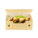 thumbnail of MONOUSO - Scatola di Carta per Fritti Kraft Piccola 11,5x7,2x4,3cm (25 Pezzi)