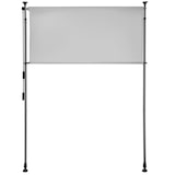 thumbnail of tectake Toldo de pinza TAIJA con manivela manual - 100 x 310 cm gris claro