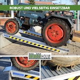thumbnail of TRUTZHOLM 2 x Schwerlastrampen 212cm Traglast 3800kg/Paar Alu grau geriffelt Rampen Verladerampen